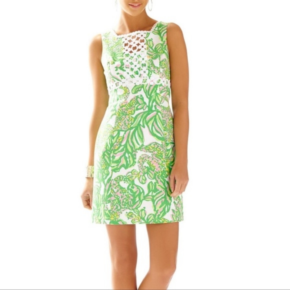 Lilly Pulitzer Rosie Seeing Pink Elephants Shift Dress